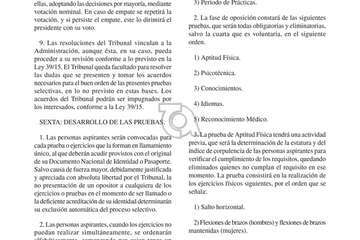 Bases del proceso selectivo para cubrir 33 plazas de la Policía Local de Telde/TA.
